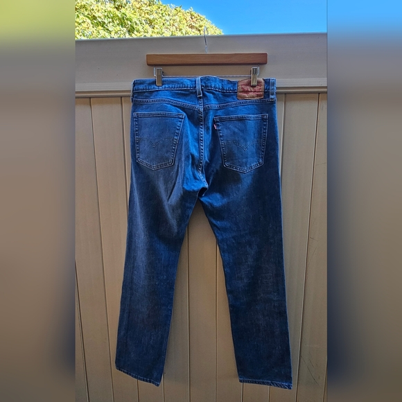 Men's Levi's 513 Slim Straight Jeans Size W33 x L32 - Picture 13 of 13